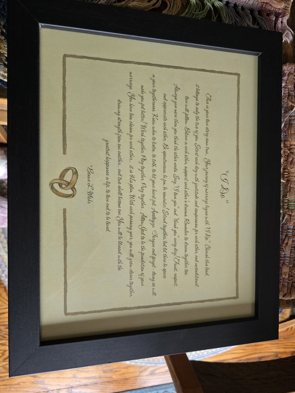 "I do"  Framed Artwork